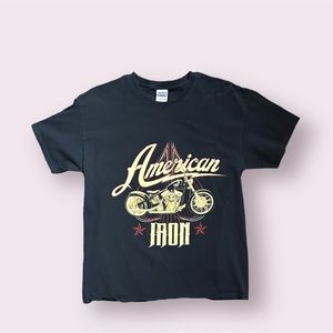 y2k American Iron Biker Tee